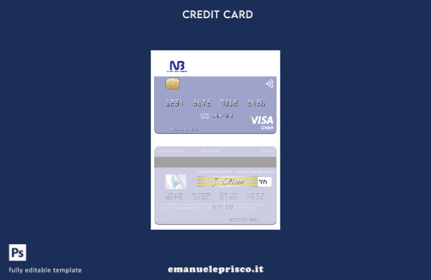 modello di carta di debito visto della Banca nazionale del Malawi in stile verif